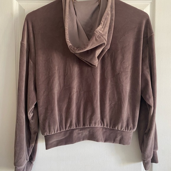 Alo yoga velour glimmer full zip hoodie - Picture 4 of 8